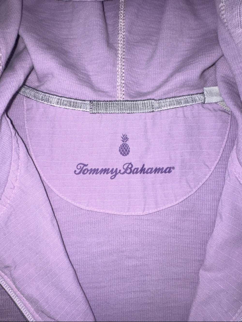 Tommy Bahama Lavender Zip Hoodie - Picture 2 of 6